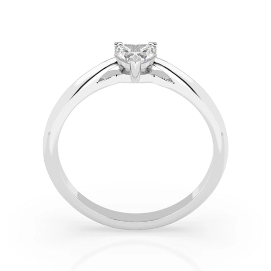 Solitaire Ring (Heart), 0.3 ct — 101-10190(0.30)HRT