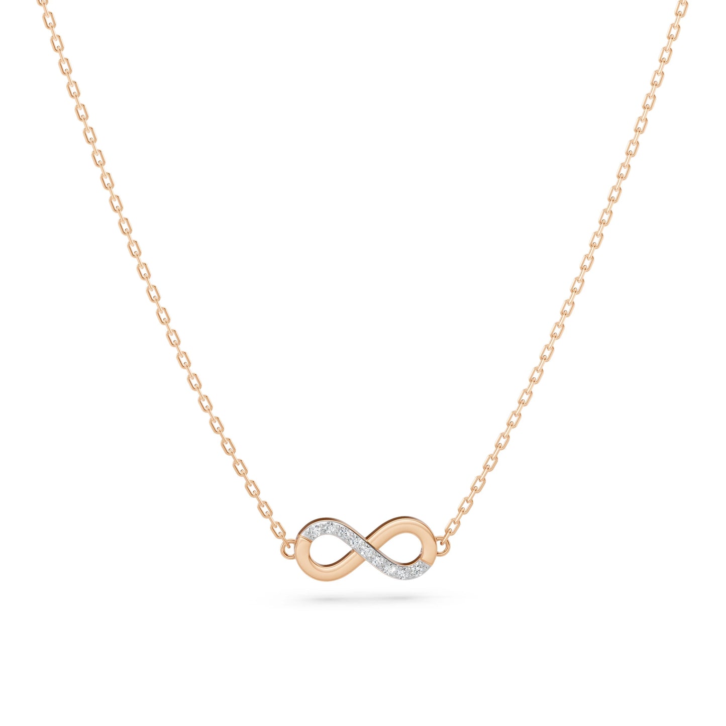 Minimalism Necklace (Round), 0.05 ct — 104-10072