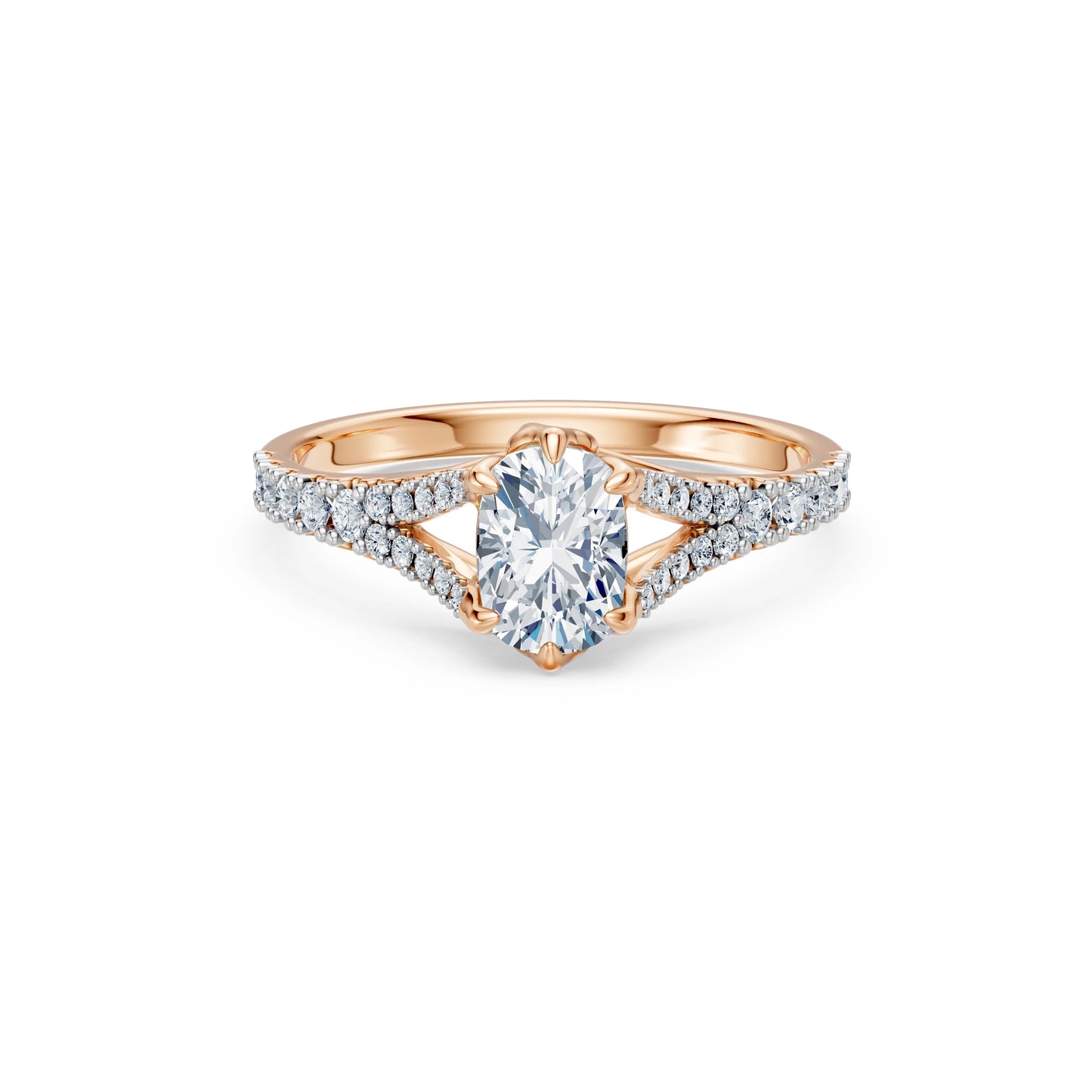 Cushion Lab Grown Diamond Micro Pave Eternity Ring 1.0ct by Qutahia Jewellery
