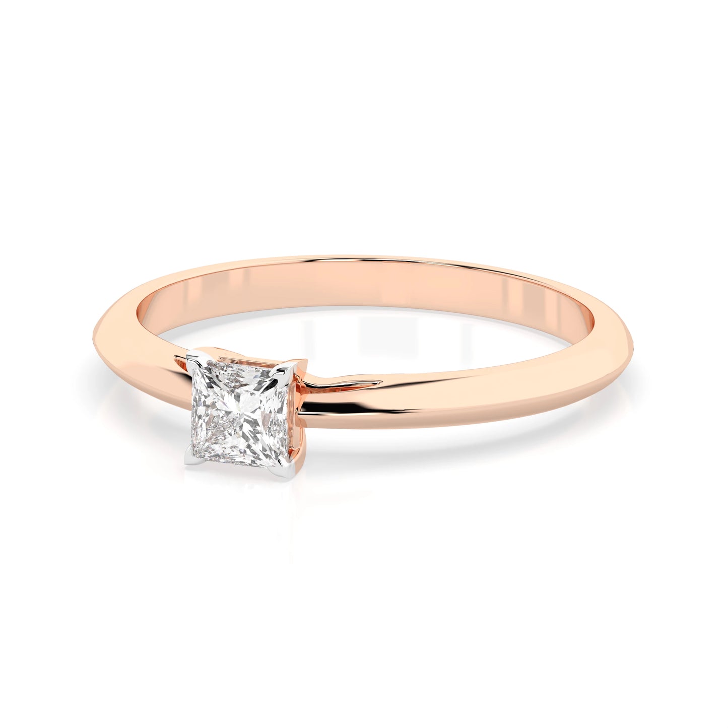Solitaire Ring (Princess), 0.3 ct — 101-10190(0.30)PR