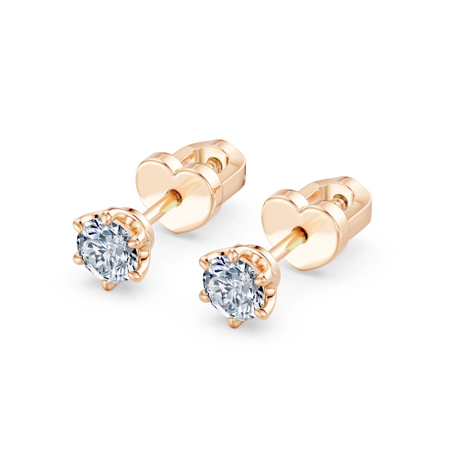 Solitaire Butterfly Earring, 0.5 ct — 102-10040/1(4.0)