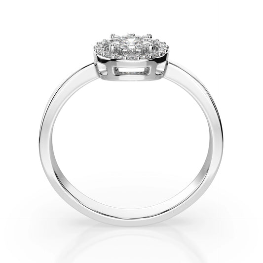Illusion Ring (Round), 0.1 ct — 101-10018/1(3.0)