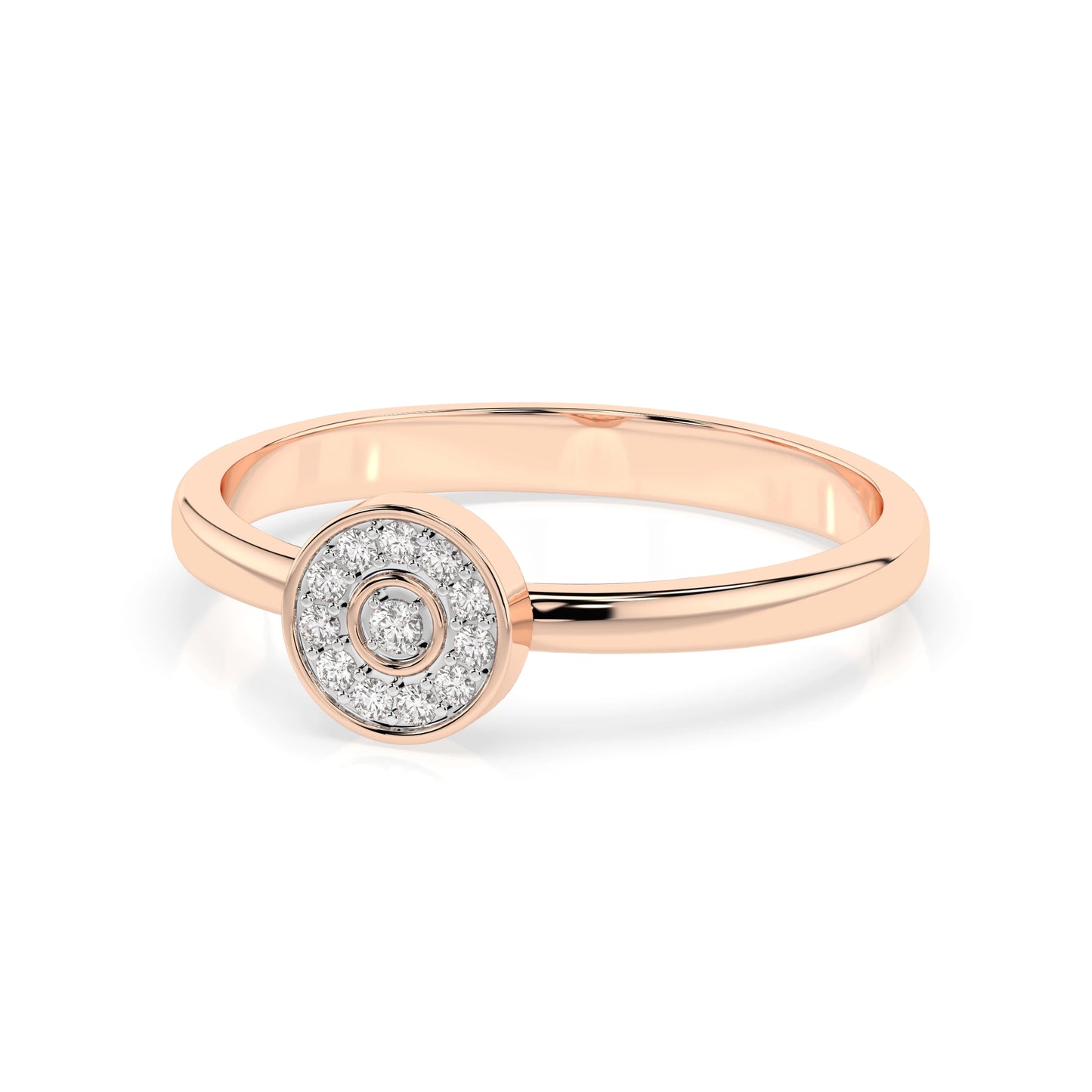 Illusion Ring (Round), 0.07 ct — 101-10075