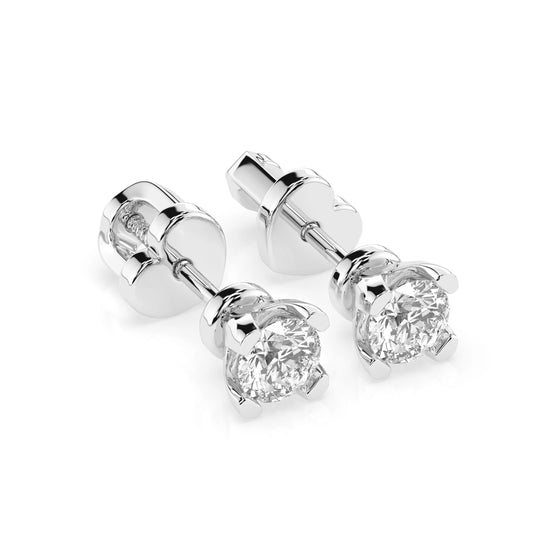 Solitaire Butterfly Earring (Round), 0.6 ct — 102-10089/2(4.2)