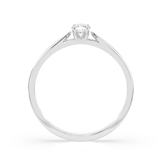 Solitaire Ring (Round), 0.15 ct — 101-10046(3.4)