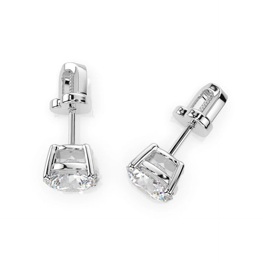 Solitaire Butterfly Earring (Round), 1.4 ct — 102-10012/1(5.7)