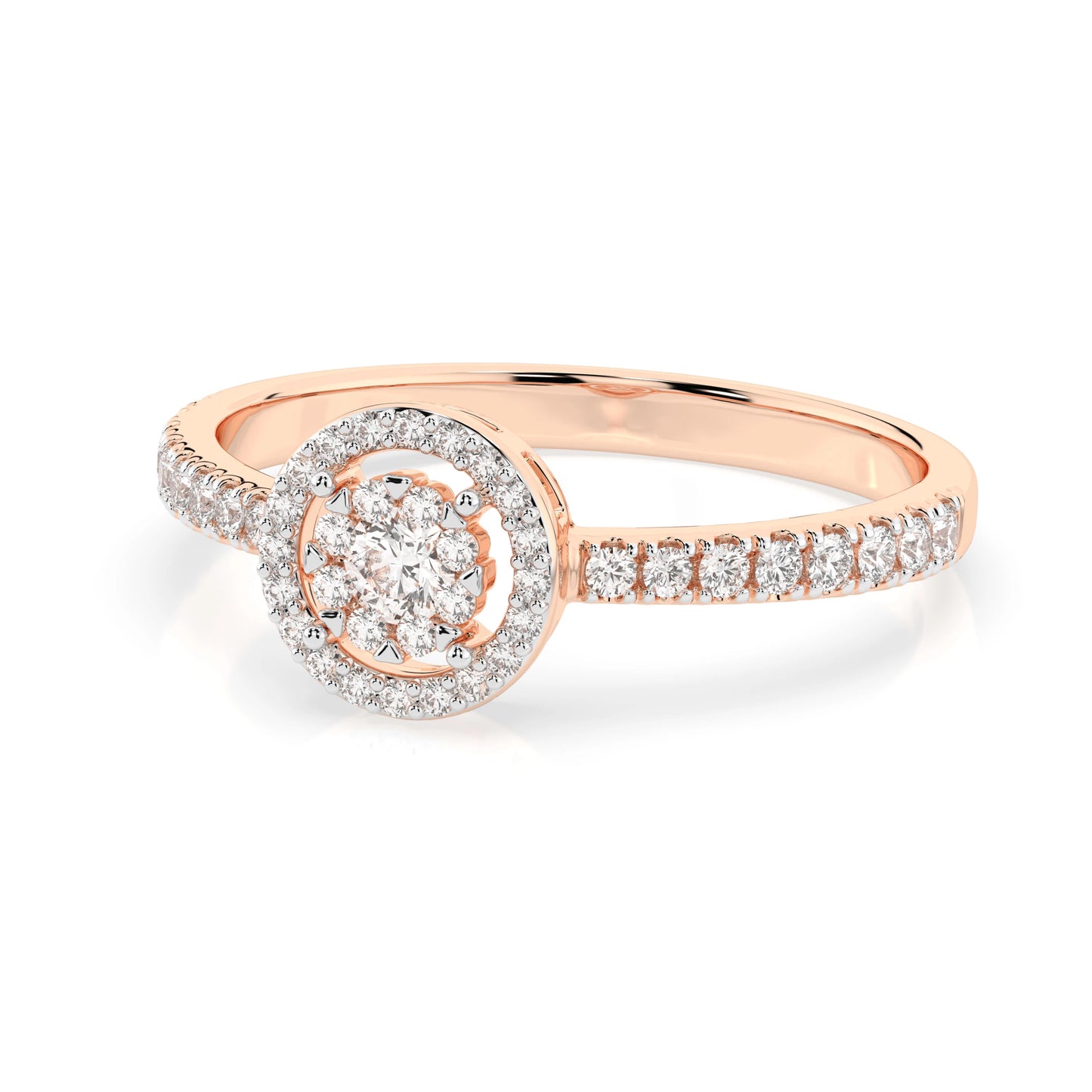 Illusion Ring (Round), 0.03 ct — 101-10018(2.0)