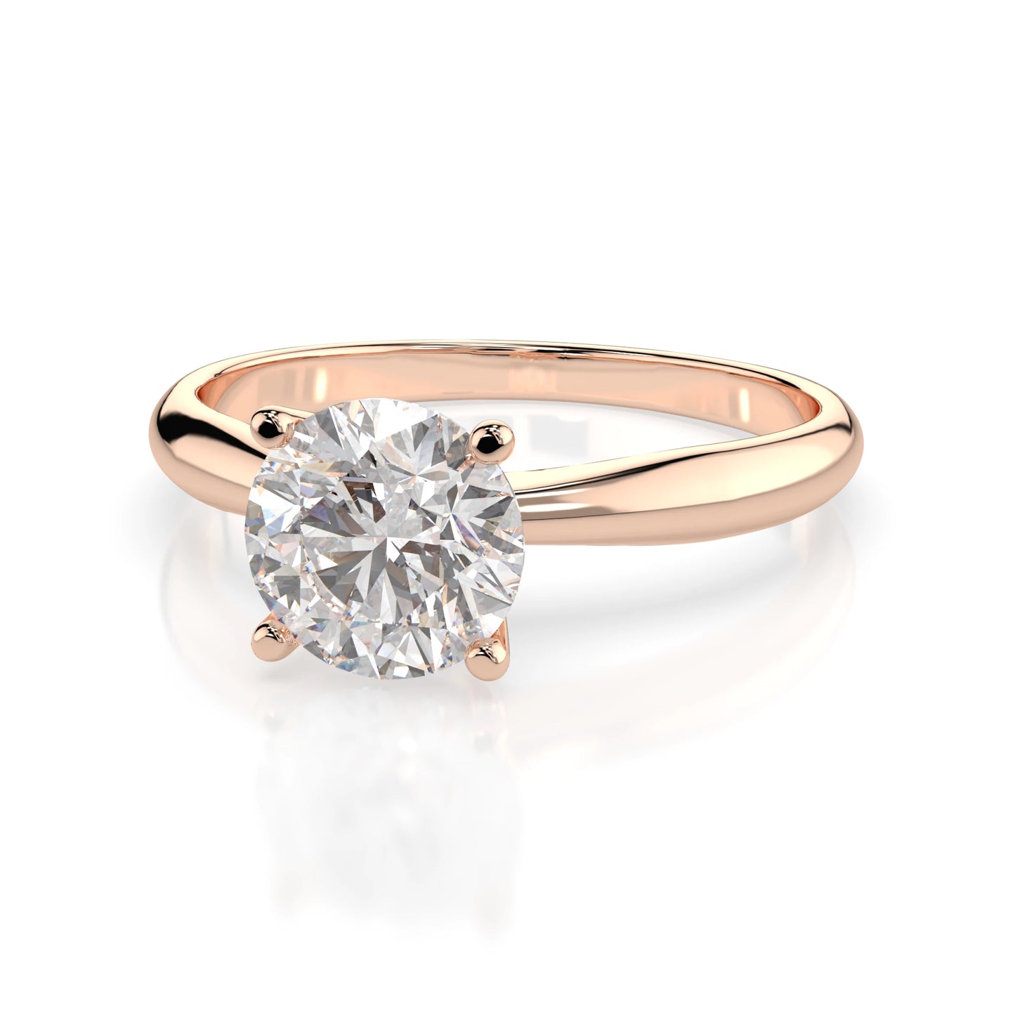 Solitaire Ring (Round), 0.7 ct — 101-10021(5.7)
