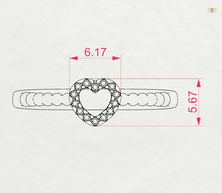 Minimalism Ring (Round), 0.07 ct — 101-10028