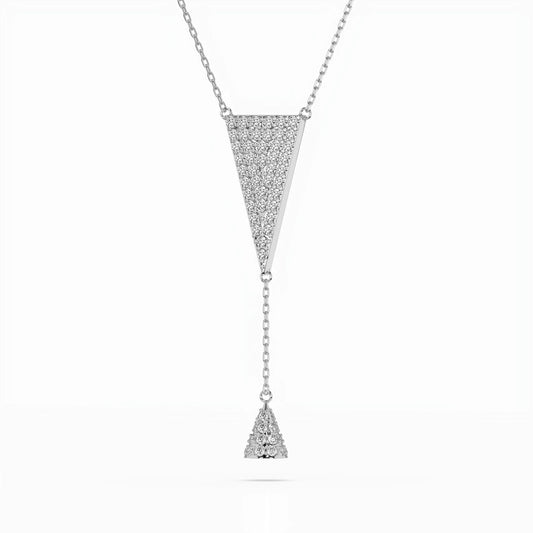 Minimalism Necklace (Round), 0.41 ct — 104-10018/2