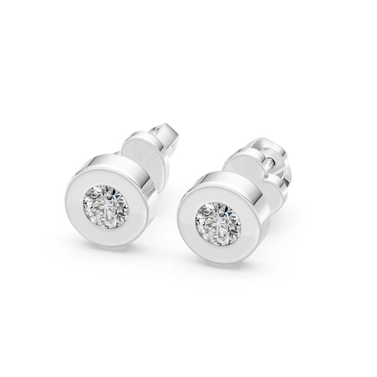 Solitaire Butterfly Earring, 0.4 ct — 102-10050(3.7)