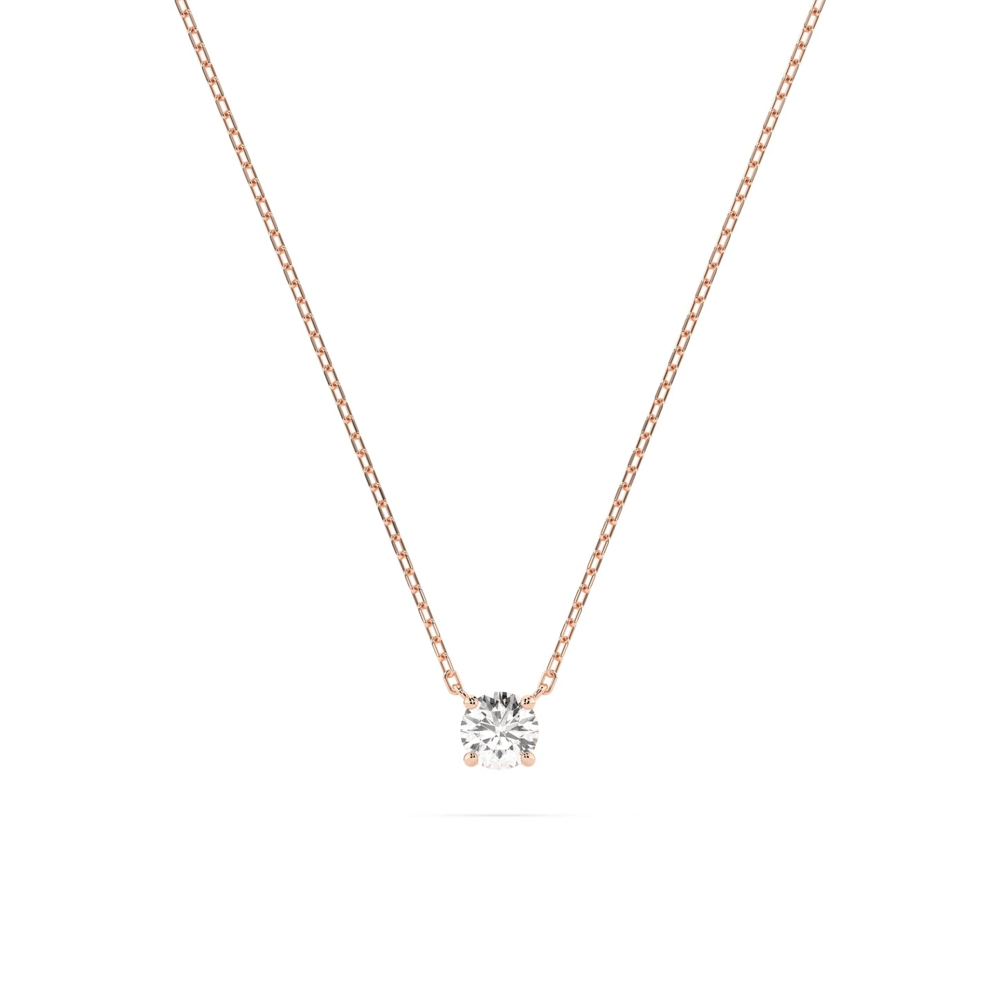 Solitaire Necklace (Round), 0.2 ct — 104-10040(3.7)