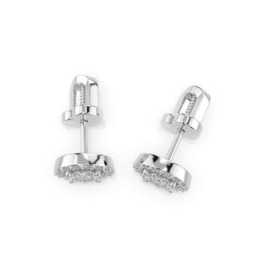 Illusion Earring (Round), 0.2 ct — 102-10018(3.0)