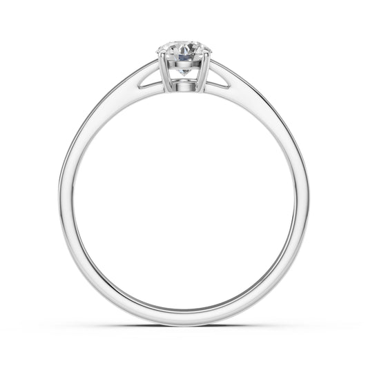 Solitaire Ring (Round), 0.35 ct — 101-10012/1(4.5)