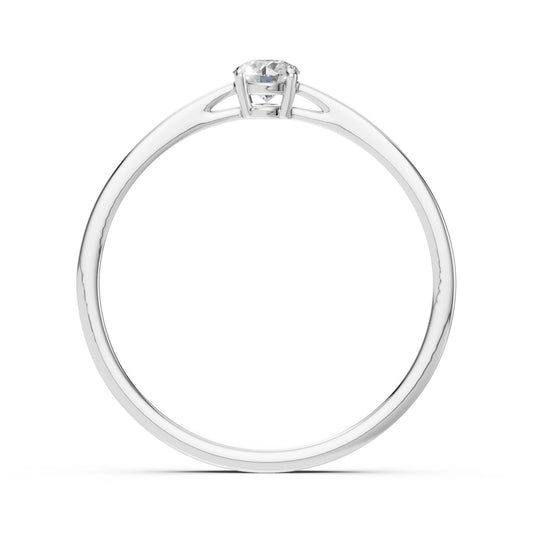 Solitaire Ring (Round), 0.15 ct — 101-10012/1(3.4)