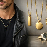 Gold Necklace Pendant Mens Style Guide