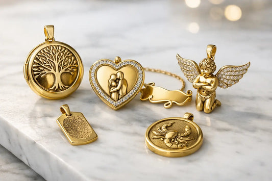 15 Custom Gold Pendant Ideas That Last