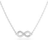 Delicate Diamond Necklace Round 0.05ct by Qutahia Jewellery