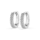 Diamond Eternity Earrings Round 0.19ct by Qutahia Jewellery