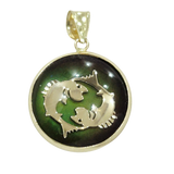 Pisces Zodiac Pendant | 14K Solid Gold Star Sign Necklace | Qutahia Jewellery
