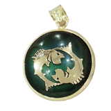 Pisces Zodiac Pendant | 14K Solid Gold Star Sign Necklace | Qutahia Jewellery