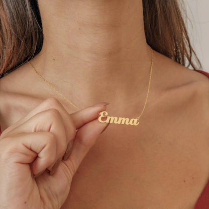 14K Gold Custom Name Necklace