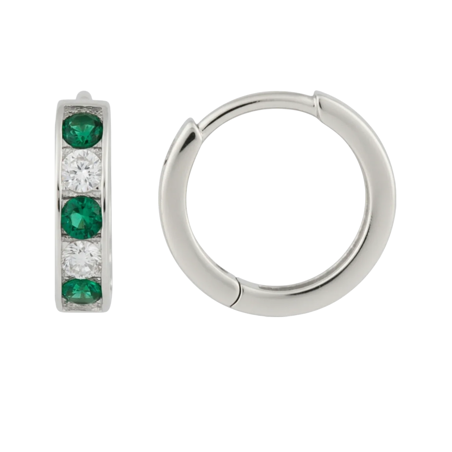 14k Gold Huggie Hoop Earrings in Solid 9K & 14K Gold | Qutahia Jewelry