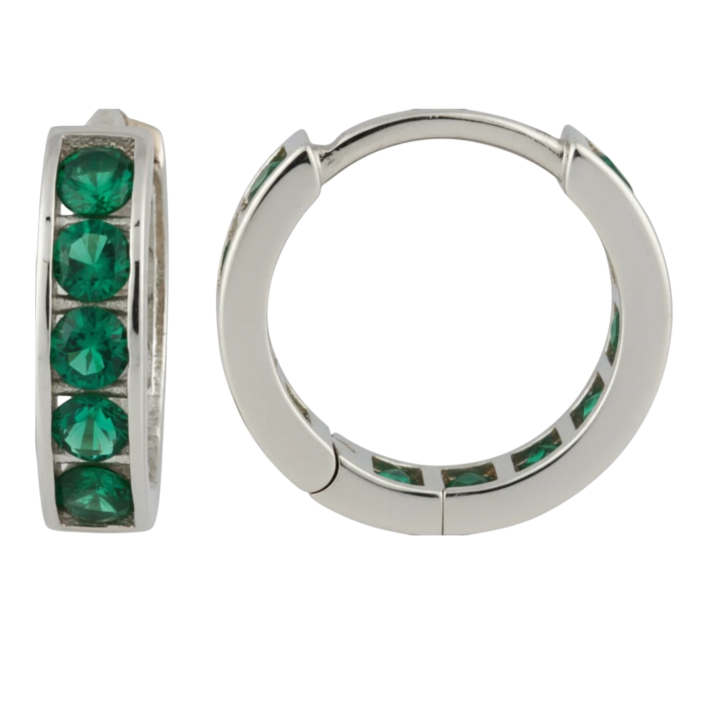 14k Gold Huggie Hoop Earrings in Solid 9K & 14K Gold | Qutahia Jewelry