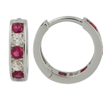 9ct Gold Huggie Hoop Earrings in Solid 9K & 14K Gold | Click-Lock Huggies | Qutahia Jewellery
