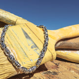 Mens Chunky Silver Bracelet | Solid Sterling Silver Link | Qutahia Jewellery