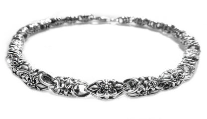 Gents Silver Bracelet in 925 sterling silver by Qutahia Jewellery.
