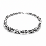 Mens Chunky Silver Bracelet | Solid Sterling Silver Link | Qutahia Jewellery