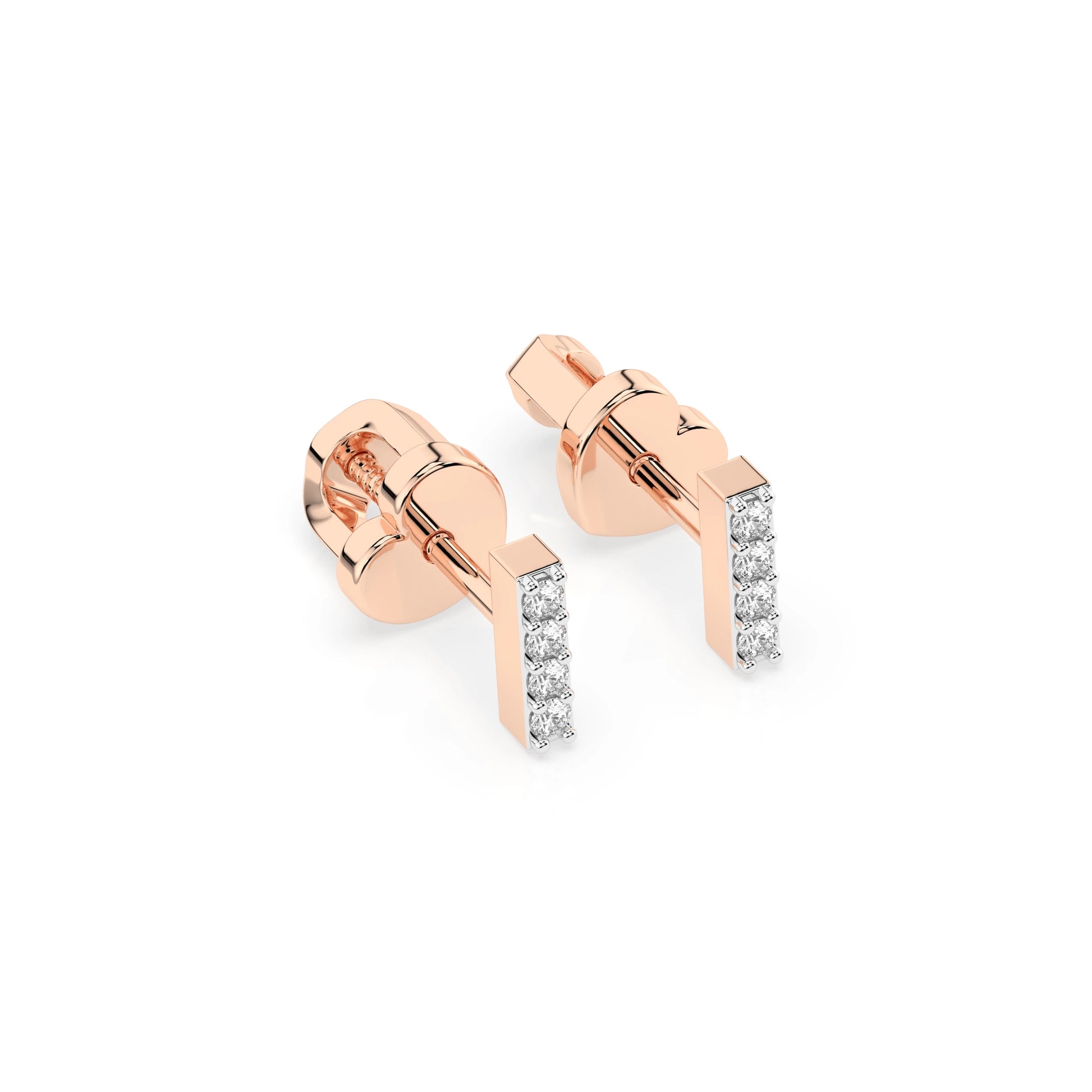 Minimalism Earring (Round), 0.08 ct — 102-10069
