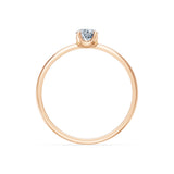 Solitaire Diamond Ring Round Brilliant 0.3ct by Qutahia Jewellery