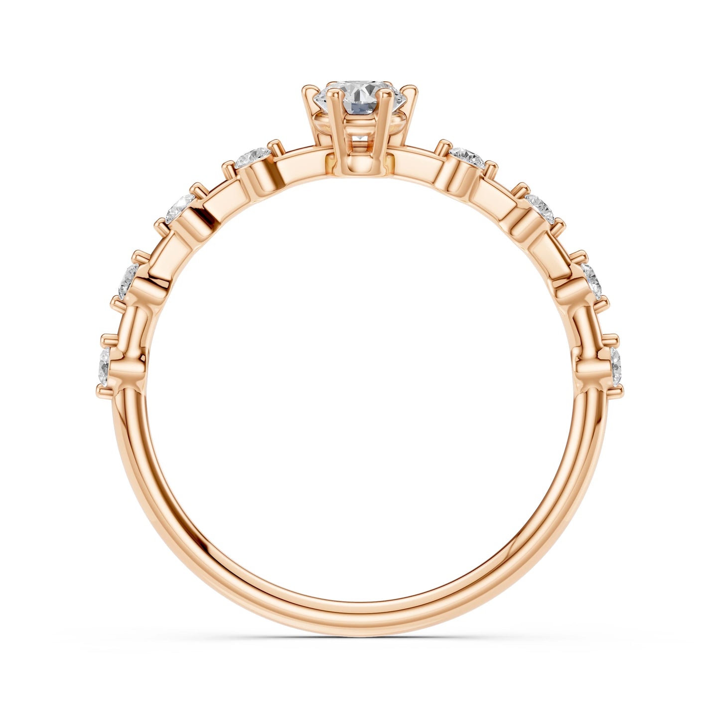 Solitaire Eternity Ring (Round), 0.2 ct — 101-10144(3.7)