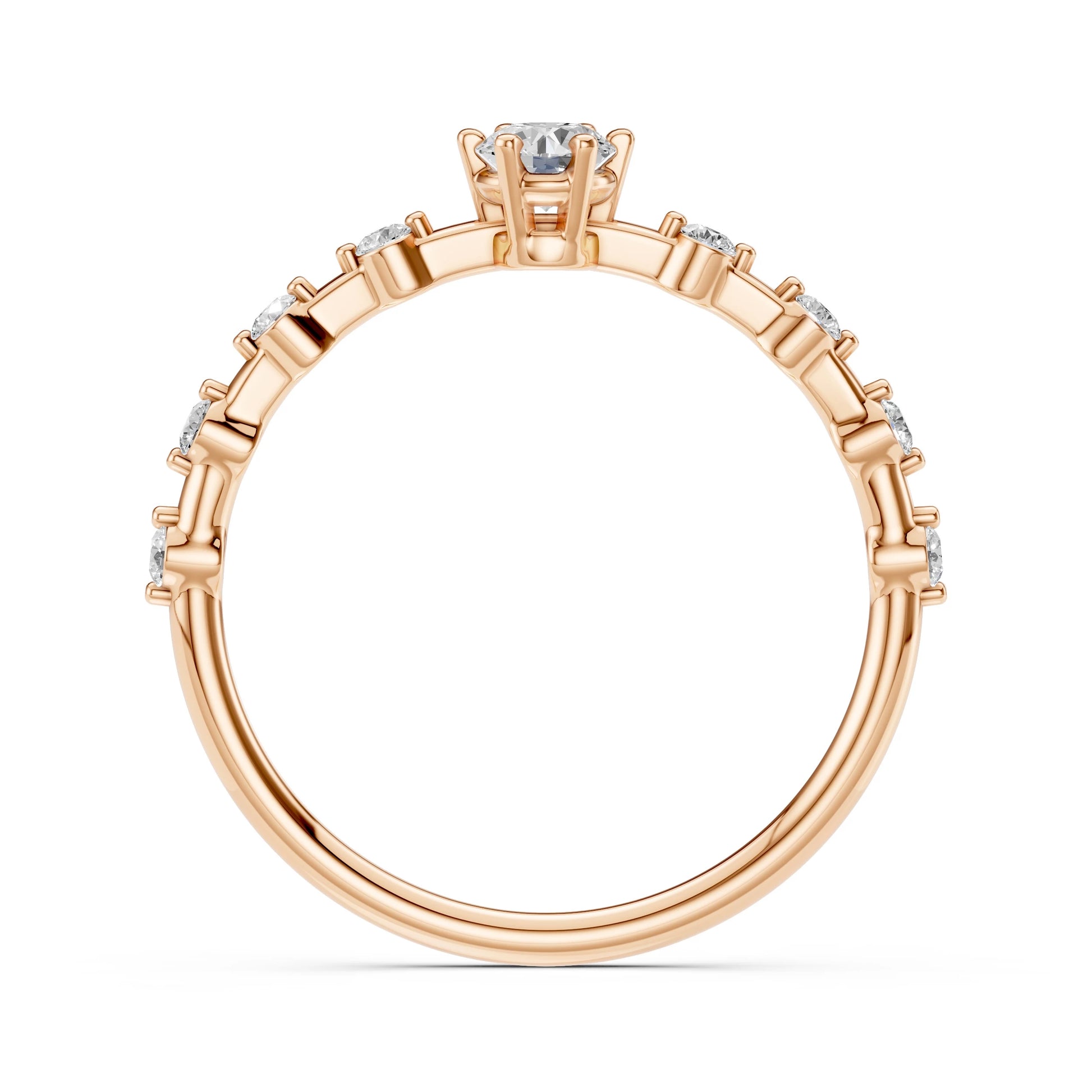 Solitaire Eternity Ring (Round), 0.2 ct — 101-10144(3.7)