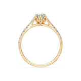 Emerald Lab Grown Diamond Micro Pave Eternity Ring 1.0ct by Qutahia Jewellery