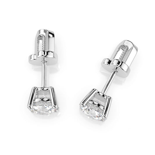 Solitaire Butterfly Earring (Round), 0.8 ct — 102-10012/1(4.7)