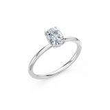 Cushion Lab Grown Diamond Micro Pave Engagement Ring 1.0ct by Qutahia Jewellery