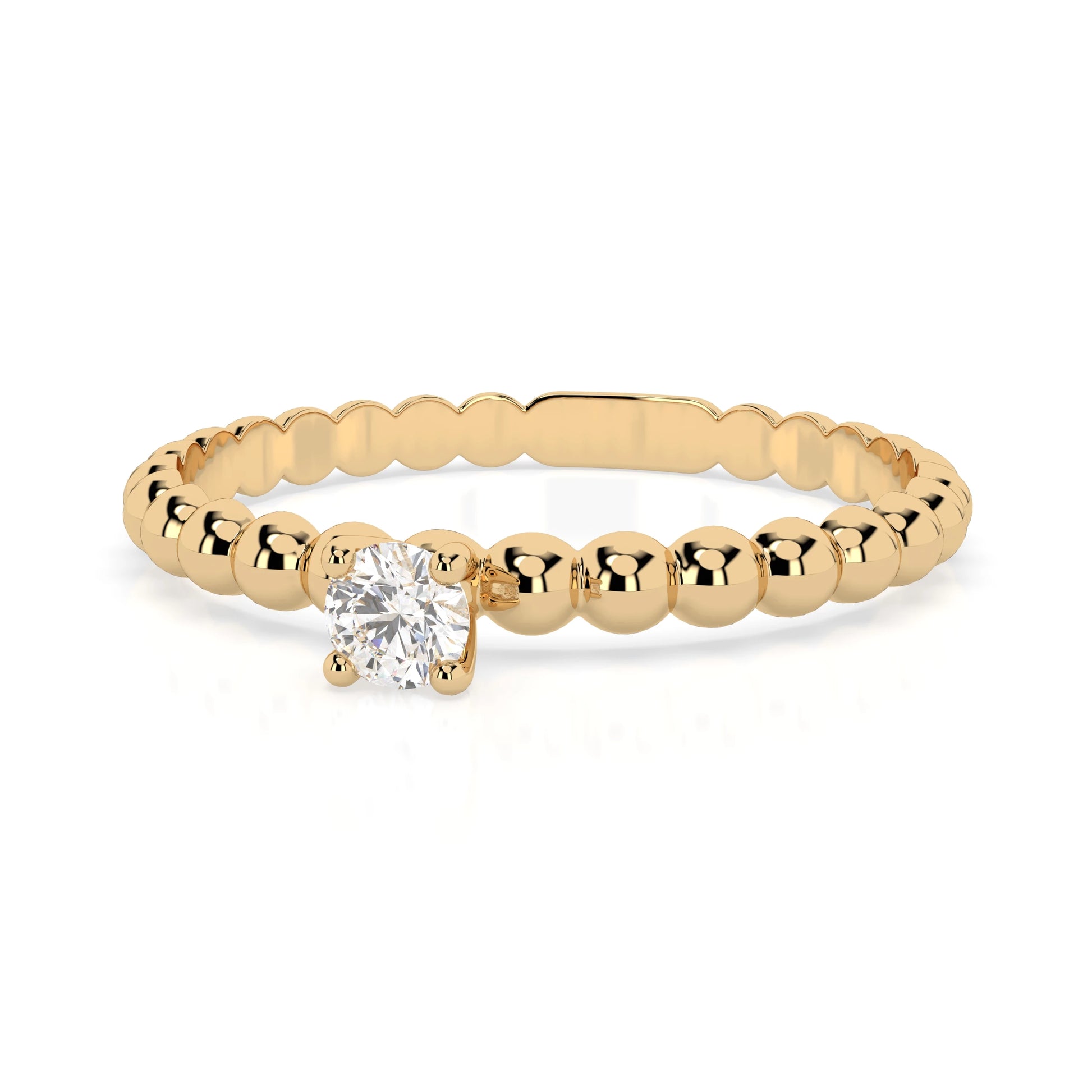 Solitaire Ring (Round), 0.08 ct — 101-10039(2.7)