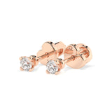 Diamond Stud Earrings Round 0.3ct by Qutahia Jewellery