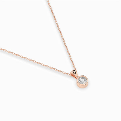 Solitaire Necklace (Round), 0.1 ct — 104-10010(3.0)