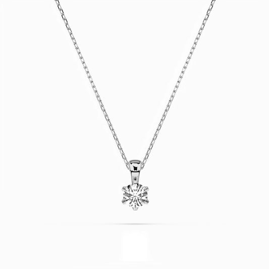 Solitaire Necklace (Round), 0.3 ct — 104-10004(4.2)