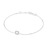 Diamond Bracelet Gold Round 0.06ct by Qutahia Jewellery