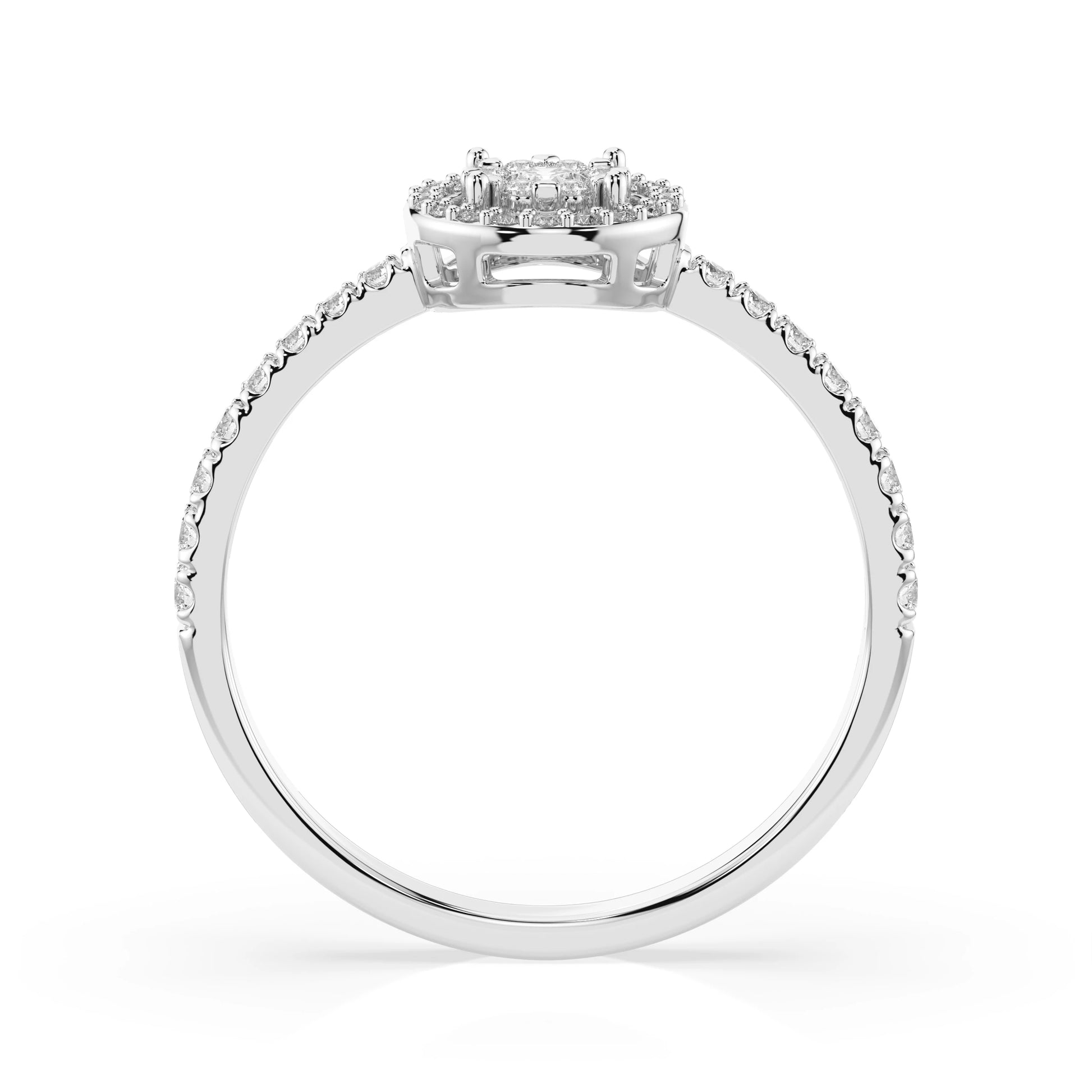 Illusion Ring (Round), 0.06 ct — 101-10018(2.5)