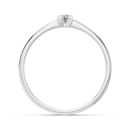 Solitaire Ring (Round), 0.1 ct — 101-10117(3.0)