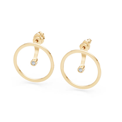 Minimalism Earring, 0.06 ct — 102-10077