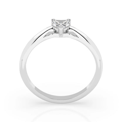 Solitaire Ring (Heart), 0.3 ct — 101-10190(0.30)HRT