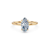 Marquise Lab Grown Diamond Micro Pave Engagement Ring 1.5ct by Qutahia Jewellery
