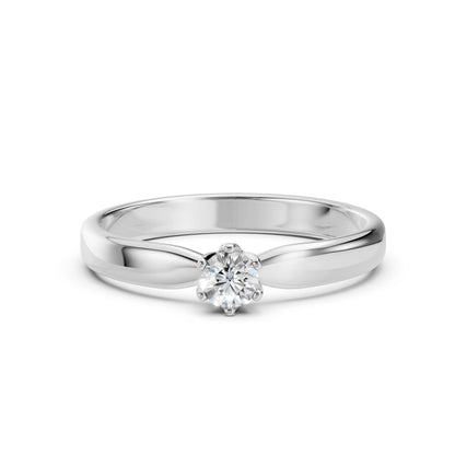 Solitaire Ring (Round), 0.2 ct — 101-10040(3.7)